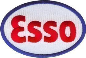 signs-unique Esso Oval Logo zum Aufbügeln/Annähen Kleidung Patch (os)