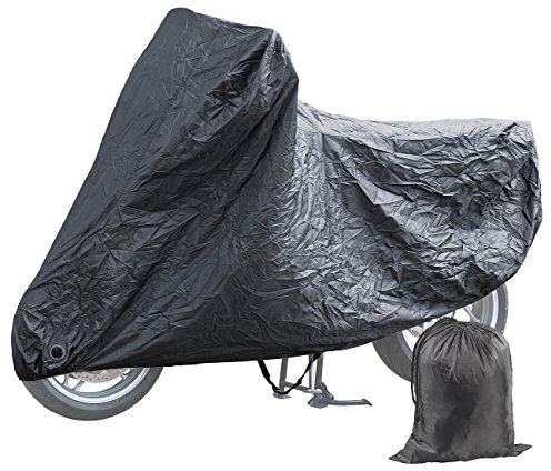 PEARL Motorradabdeckung: Wasserabweisende E-Bike - & Motorrad-Vollgarage (L), 242x102x123 cm (Motorradplane, Motorradgarage, wasserdicht)