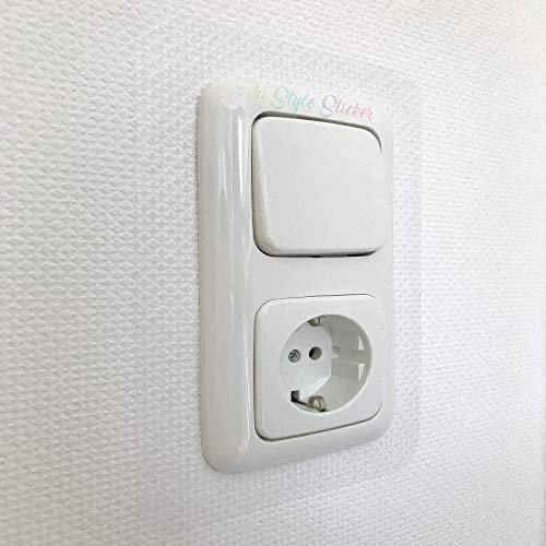 Lichtschalter Steckdochen Schutz Rahmen Aufkleber 6 Stück Gira Merten Glasrahmen Umrandung Schlaterprogramm Transparent