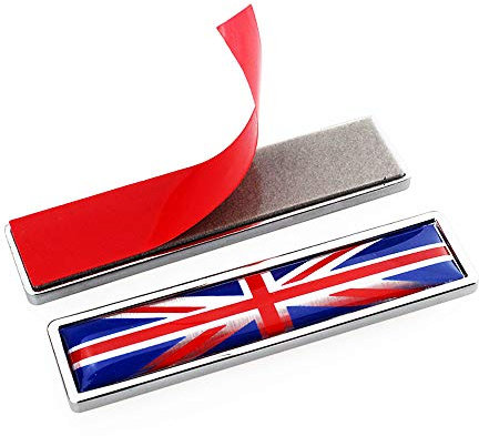 1 paio bandiera inglese metallo auto corpo logo auto moto personalità decorazione adesivo emblema distintivo