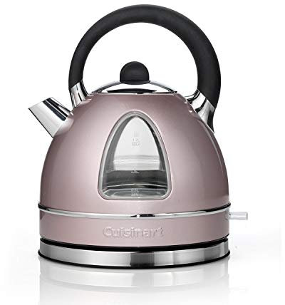 Cuisinart Traditional style Electric kettle Fast boil, cordless, quiet, easy pour Easy clean, removable limescale filter 1.7L capacity 3kW Matching toaster available Vintage Rose