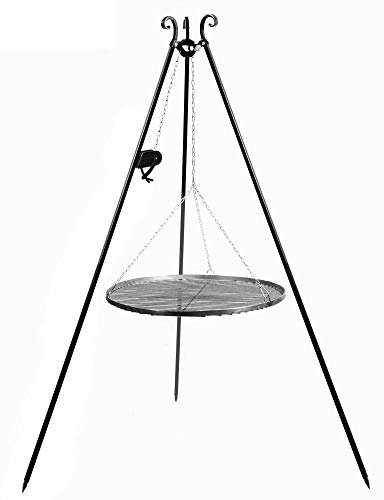 KAMINLICHT CookKing - Barbecue girevole Tripod da 180 cm, a tre gambe