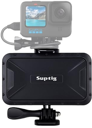 Suptig Tragbares Ladegerät 7800mAh Powerbank, kompatibel mit Gopro Hero 13/Hero 12/11/10/9/8/7/6/5/4/3 Hero Session DJI osmo AKASO Cam