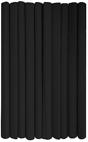 Interdruk - Rouleaux de papier crépon pour enfants, bricolage et décorations - Lot de 10 rouleaux (50cm x 200cm, 28g/m2) - 30 Noir