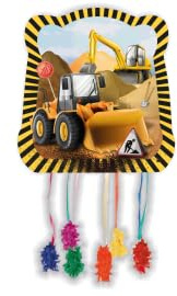 CONVER PARTY - Piñata Construccion - Artículos para Fiestas - Fiestas Infantiles, Cumpleaños y Celebraciones - Decoración de 33x28 CM