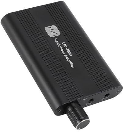 Amplificateur de Casque HiFi, Amplificateur de Casque Portable 3,5 Mm Audio Rechargeable avec Commutateur de Gain à Deux étages pour Téléphones MP3 MP4, Lecteurs Numériques,