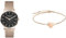 Liebeskind Damen Analog Quarz Armbanduhr mit Edelstahlarmband LT-0098-MQ & Damen Armband Herz Edelstahl Silber 20 cm (roségold)