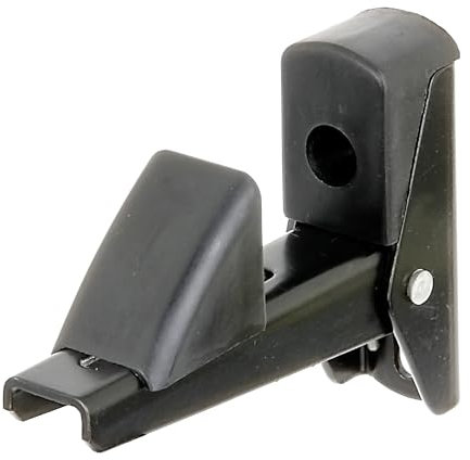 Alberts 864675 Fensterladen- und Tür-Feststeller | selbstschließend | Aluminium, schwarz lackiert | Abstand Feststeller - Platte 15 - 50 mm | 10er Set