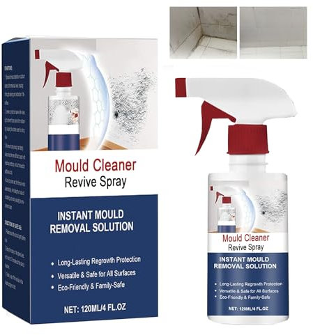 Cleaner Mould Foam Spray,Mould Removal Foam Spray,Mould Remover Spray,Multi-Purpose Foam Cleaner,Mould Remover for Bathroom Foam Spray,Mould Cleaner,Household Mould Removers for Kitchen,Bathroom,120ml