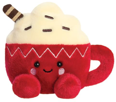 Aurora, 99409, Palm Pals Cassia Hot Cocoa 5In, Soft Toy, Red & white