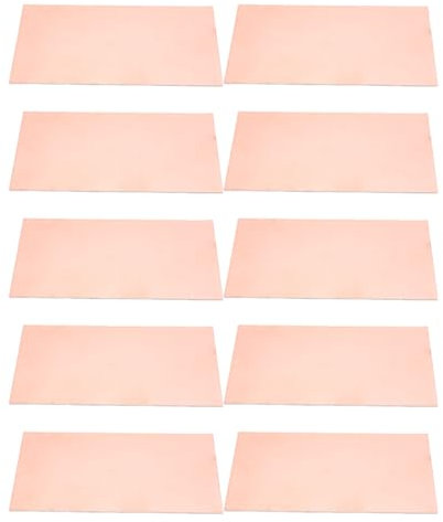 10 piezas de laminado de latón de 1,5 mm de doble cara, diseño de placa de circuito impreso y