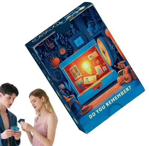 gifyym Juegos de pareja para noches románticas | Juegos de mesa para adultos - Juego de preguntas con 50 tarjetas como regalo para mujeres y hombres