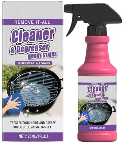 Generisch Detergente per barbecue a gas e in acciaio , con rimozione della resina di fumo, set di pulizia per barbecue a gas, forno in acciaio , rimozione del grasso, spray come nuovo senza
