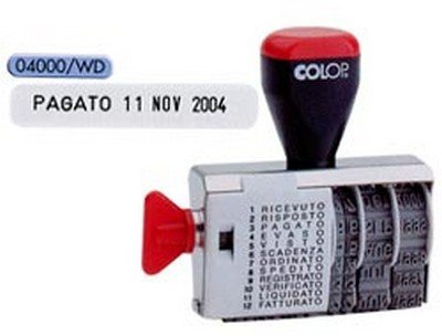 Colop - Timbro Datario Polinomio 12 Diciture 4Mm 04000Wd (Blister) Colop - Confezione_1