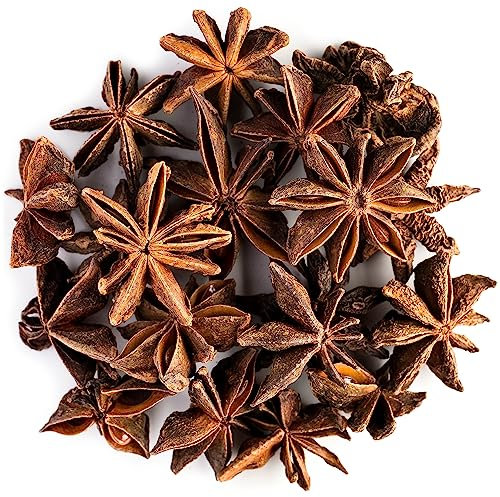 Anis Étoilé Bio Graine Tisane - Idéal En Cuisine - Badiane Riche, Sucrée - Qualité Premium - Origine Chine - Badiane Chinoise Ou Illicium Verum - Anise Star Graines Anis De Étoile Anise Etoile