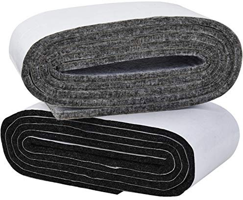 Irich Feltrini per Mobili 3mm, 2 Rotoli Feltrini Adesivi (100cm + 5cm) per la Protezione del Pavimento, Tagliati in Qualsiasi Forma, Sedie per Sedie/Tavolo/Divano ecc.