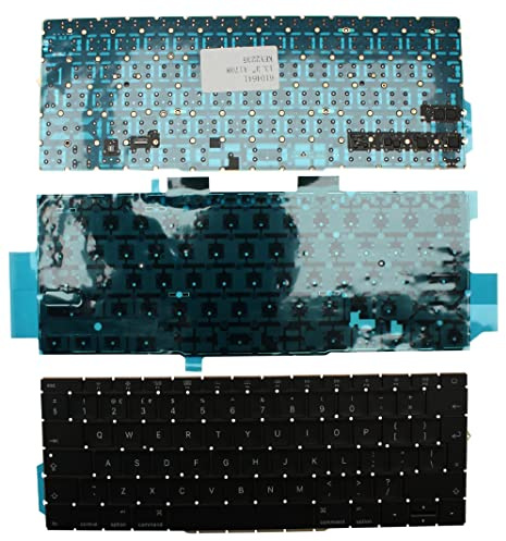Keyboards4Laptops Vereinigtes Königreich Hinterleuchtet Schwarz kompatible Ersatz Tastatur kompatibel mit Apple MacBook Pro 13 Inch Mid 2017