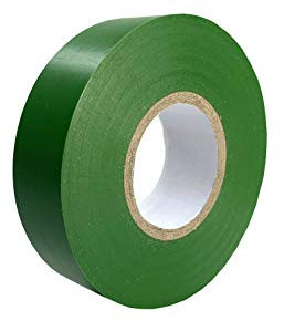 Keephot Ruban adhésif isolant électrique, en PVC, Étanche, Résistant à l'humidité, Non conducteur, Résistant aux UV -, 15 mm x 20 m (15 mm x 20 m, Vert)