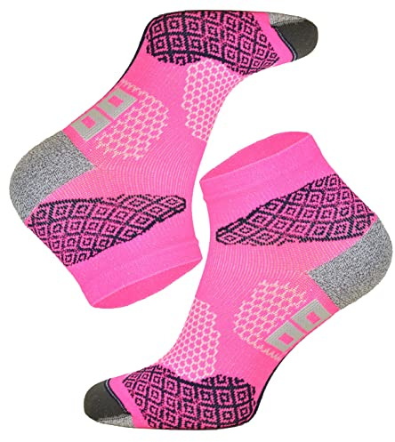 TODO RUNNING RAID - Chaussettes de Course quart, rembourrage anti-ampoules, Hommes Femmes, avec matière technique DryTex. Colorées Chaussettes de Running Longue Distance, Trail - Marathons