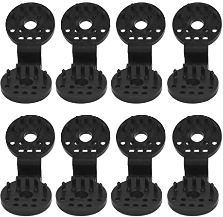 100 Pezzi Clip di Plastica per Panno Ombra Rotonda, Clip di Fissaggio per Rete Parasole per Tendalino Antivento, Clip per Tessuto Ombra per Rete Parasole, Accessorio Clip per (Nero)