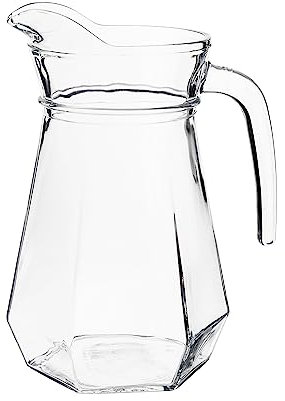 Galicja Wasserkrug Ozzy – Wasserkanne – Wasserkrug Glas – Kanne Glas – Water Jug Glass – Wasserbehälter Glas – Pitcher Glas – Glaskanne – Teekanne Glas 1,2 L
