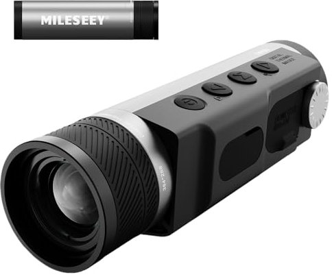 MiLESEEY TNV30 Wärmebildkamera, 25mm, 384x288 (50 Hz) Wärmebildmonokular Nachtsicht für die Jagd, OLED Anzeige mit 8X Digitaler Zoom für die Beobachtung von Wildtieren, Jagd und Draußen