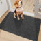 COSY HOMEER Door Mats Indoor 50x80 cm, Indoor Door Mat Non-Slip, Machine Washable Absorbent Inside Entrance Rug, Front Door Mat Inside for Entryway, Muddy Shoes & Pets and Dogs, Dark Grey