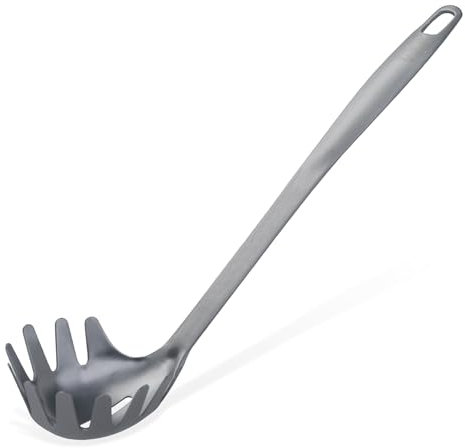 Stanley Rogers Spaghettilöffel aus rostfreiem Edelstahl – Nudellöffel in satinierter Optik – Spülmaschinenfestes Küchen Zubehör