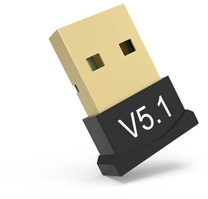 Adattatore Bluetooth 5.1 usb, Chiavetta Bluetooth per PC Laptop EDR Dongle USB Bluetooth Compatibile con Windows 11/10/8.1/7/linux