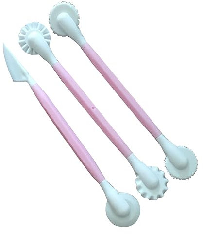 Ciieeo Juego De 3 Herramientas para Modelar Pasteles Y Cortar Fondant Kit De Bolígrafos para Tallar Decoración Detallada De Tartas Artesanía Repostería