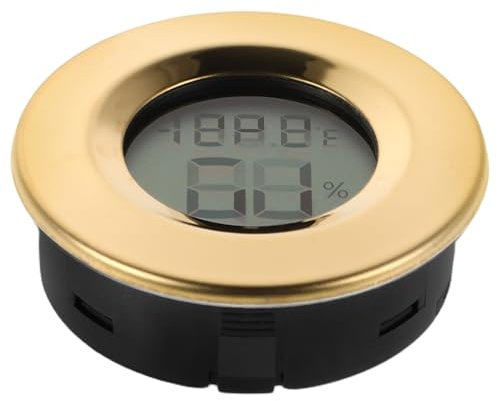 Anneome Digital Cigar Hygrometer Indoor Outdoor Reptile Thermometer Temperature and Humidity Monitor for Greenhouse