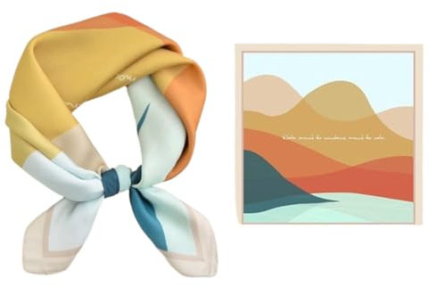 BEILATE Damenschal Seideschal KopfTücher Halstuch Seide Schal Seidentuch Bandana Taschentuch Schal Halstücher