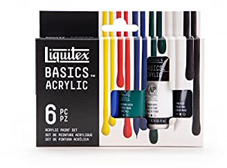 Liquitex 101501 BASICS Acrylic Paint Tube - 6 Piece Set