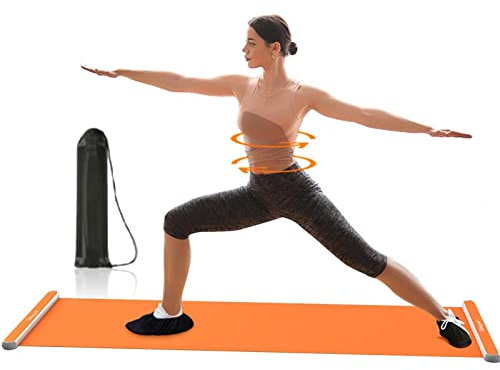 Facynde Gleitbrett zum Trainieren - 200x50cm Fitness-Gleitmatte | Fitness Slide Board Home Gym Trainingsgerät für Stabilitäts- und Gleichgewichtstraining für Hockey, Eislaufen, Tennis