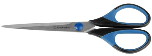 Sax 17,5 cm 7 tum mjukt grepp svartblått rostfritt stål (3405)