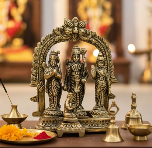 ESPLANADE God Brass Collectible Handicraft, Ram Darbar