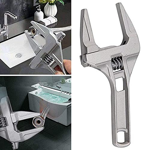 Llave inglesa ajustable ultra fina y extra ancha – Boivtusi 16-68mm gran apertura de mandíbula herramienta de mano para baño