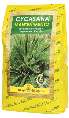 I Consigli dell’Esperto – Cycasana Mantenimento 1.5 kg – Concime specifico per Cycas e Piante Tropicali – Concime Organominerale NPK + NEEM e Microelementi – Per uno sviluppo vegetativo ottimale