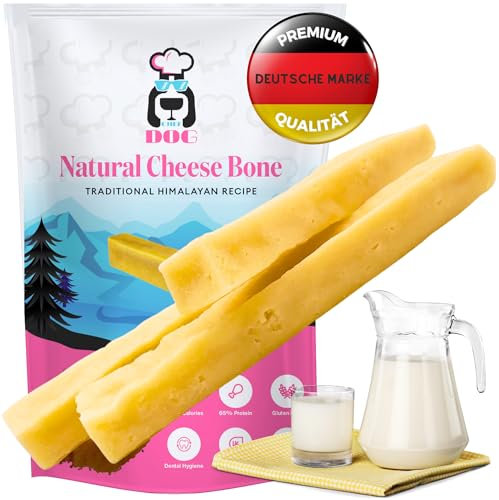 Chef Dog Yak Kaukäse für Hunde S - Kauknochen Hund - Natürliche Käsestangen ohne Zusatzstoffe - Käseknochen für Welpen und Hunde Aller Größen