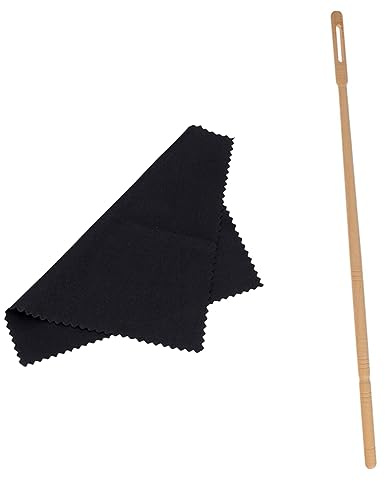 HEMOTON Pulitore Per Flauto Di Strumenti Di Pulizia Bacchetta Di Pulizia Per Strumenti Musicali Panno Per Del Flauto Kit Per Manutenzione Del