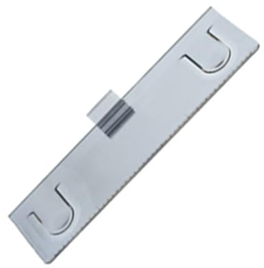 NIHUIFA Monitor Document Paper Holder for Laptops & Desk Monitors, Transparent Gray Plastic Clip, Modern, Minimalist, In Line Form Factor