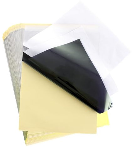 GBACHOOSE 120 Blatt Tattoo Transferpapier, Stencil Papier Tattoo, Transferpapier, A4 Tattoo Papier, Stencil Papier für Tattoo Zubehör, Drucker, Tätowierung