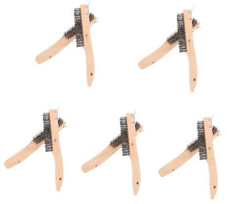 TOPPERFUN 10pièces Brosse Métallique Inoxydable Pour Nettoyage De Rouille Et Peinture Outil De Nettoyage Portable Avec Grattoir Brosse Pour Maison Et Bricolage