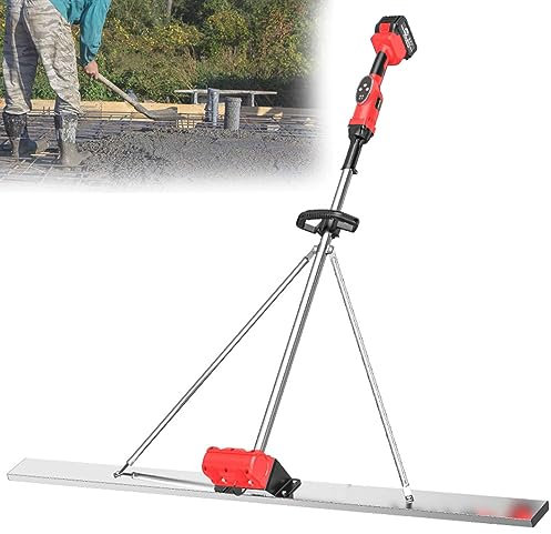 Massetto in Calcestruzzo Potente Vibratore per calcestruzzo, utensile per la finitura di massetti in calcestruzzo, regolazione a 9 velocità e display di potenza, 6000 giri/min, batteria elet