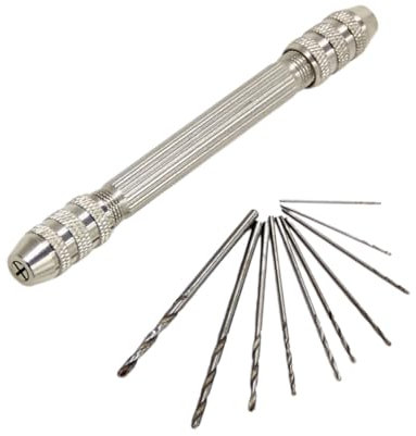 POPETPOP 1stücke Doppelköpfiger Handbohrer Set Mini Holzbohrer Langlebig Und Leicht Praktische Manuelle Lochbohrer Für Heimwerker Inklusive Kleinen Bohrern Einfach Zu Handhaben Und Tragbar