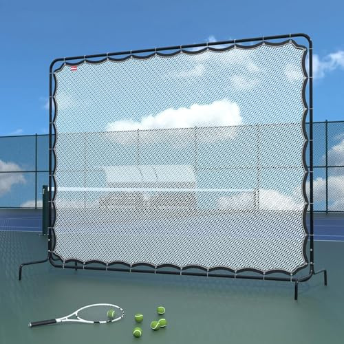Red de rebote de tenis para entrenamiento multideportivo, ideal para tenis, lacrosse, hockey, sóftbol, béisbol