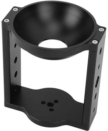 AMONIDA Riser per Testata per Treppiede da 100 Mm con Altezza Migliorata Regolabile di 5,3 Pollici per la Configurazione della Fotocamera DSLR in Lega di Alluminio