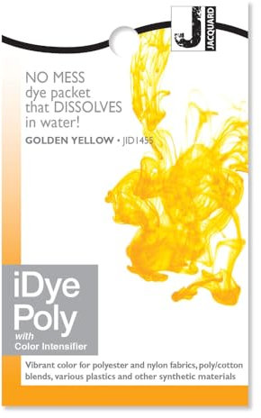 Jacquard, Stofffarbe/Färbemittel, iDye, 14 Gramm, Schwarz Gld. Yellow