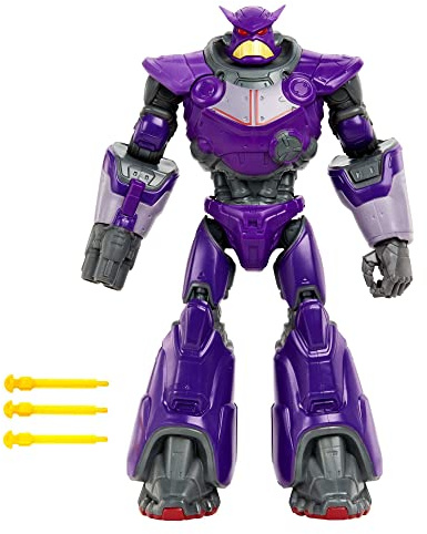 Buzz Lightyear HJJ29 - Buzz Lightyear Blaster Attack Zurg Action-Figur mit 11 beweglichen Gelenken, über 15 Licht- und Sound-Effekte, Spielzeug für Kinder ab 4 Jahren