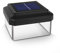 Green Blue GB128 LED Solarlampe Zaunpfahl Gartenlicht mit Dämmerungssensor 4-er Pack 100x100mm Warmweiß 4000K Akku (Schwarz, 4 Stück 100x100 mm)
